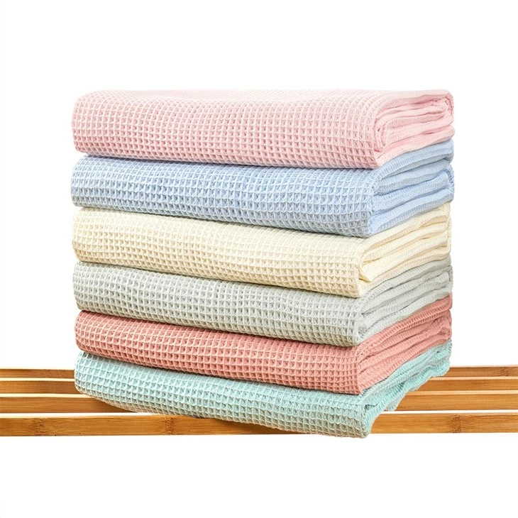 Pure Cotton Lightweight Waffle Blanket suppliers